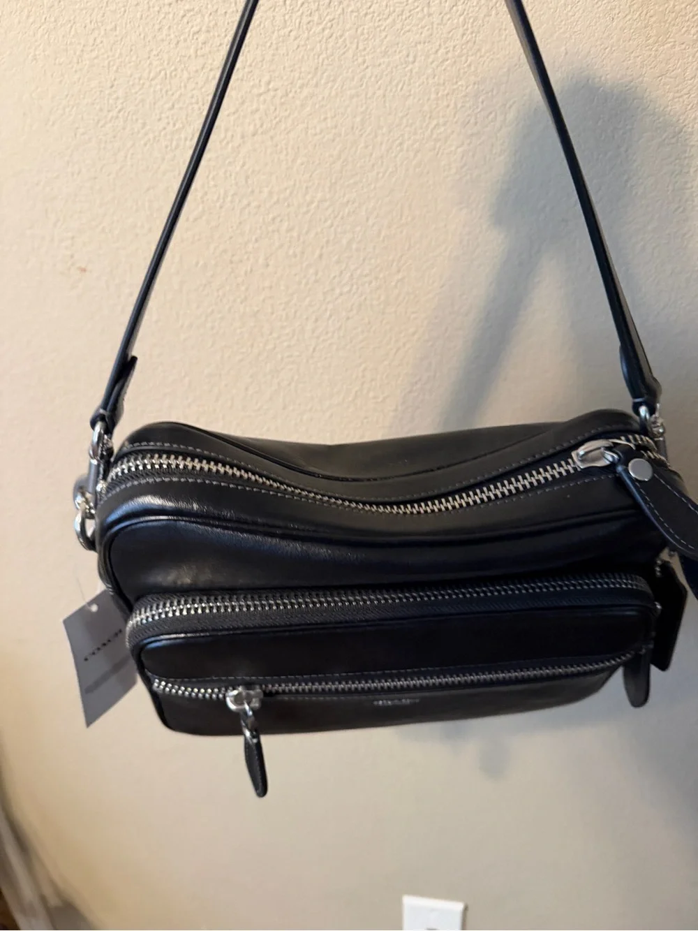 Coach compact leather